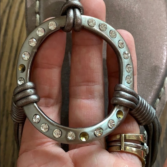 Bernardo | Pewter Matrix Flats | size 9 - Picture 2 of 4